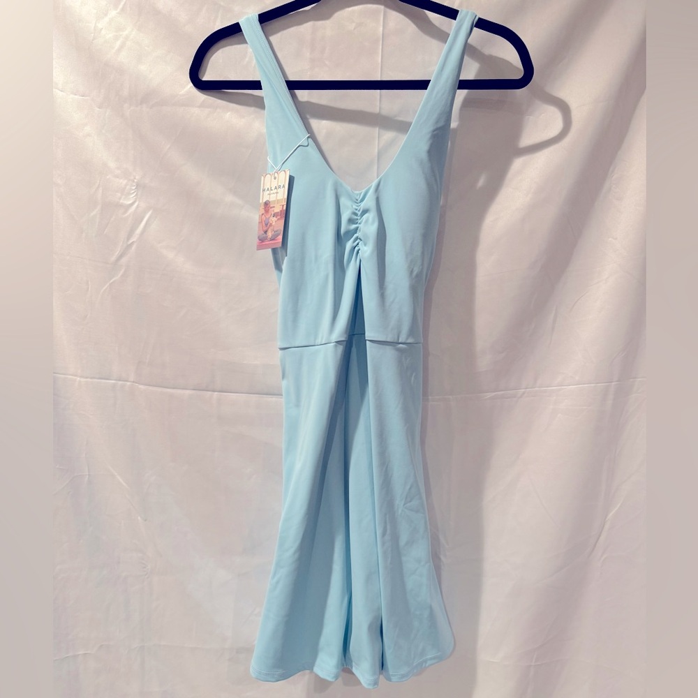 Halara cloud air v neck workout dress with shorts